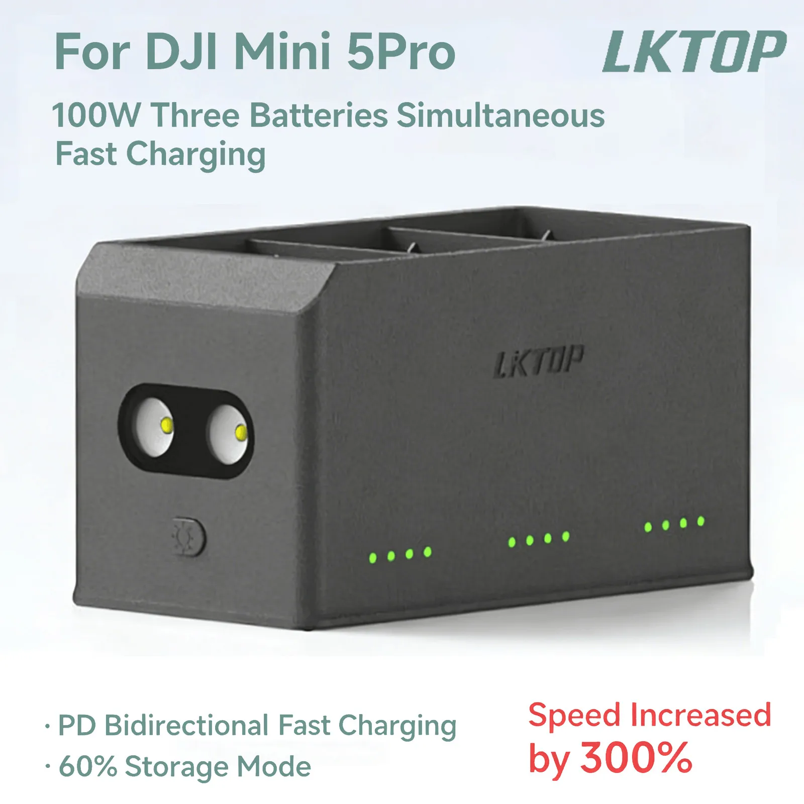 LKTOP 100W Mini 5 Pro Charging Hub – 3-Battery Fast Charge for DJI Mini Series NEW
LKTOP 100W Mini 5 Pro Charging Hub – 3-Battery Fast Charge for DJI Mini Series NEW