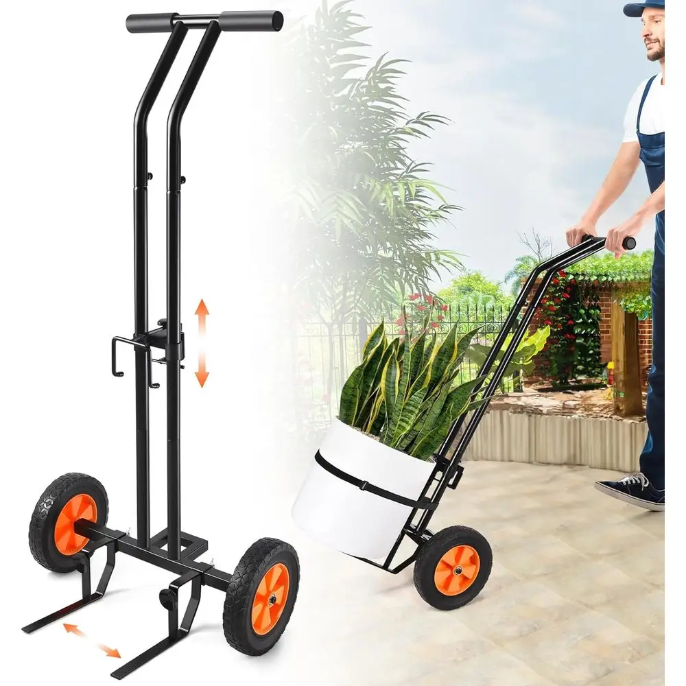 Sturdy Wheeled Plant Caddy with Adjustable GrabArm and Suction Cups, Portable Pot Mover for Indoor & Outdoor Use, Black
Sturdy Wheeled Plant Caddy with Adjustable GrabArm and Suction Cups, Portable Pot Mover for Indoor & Outdoor Use, Black