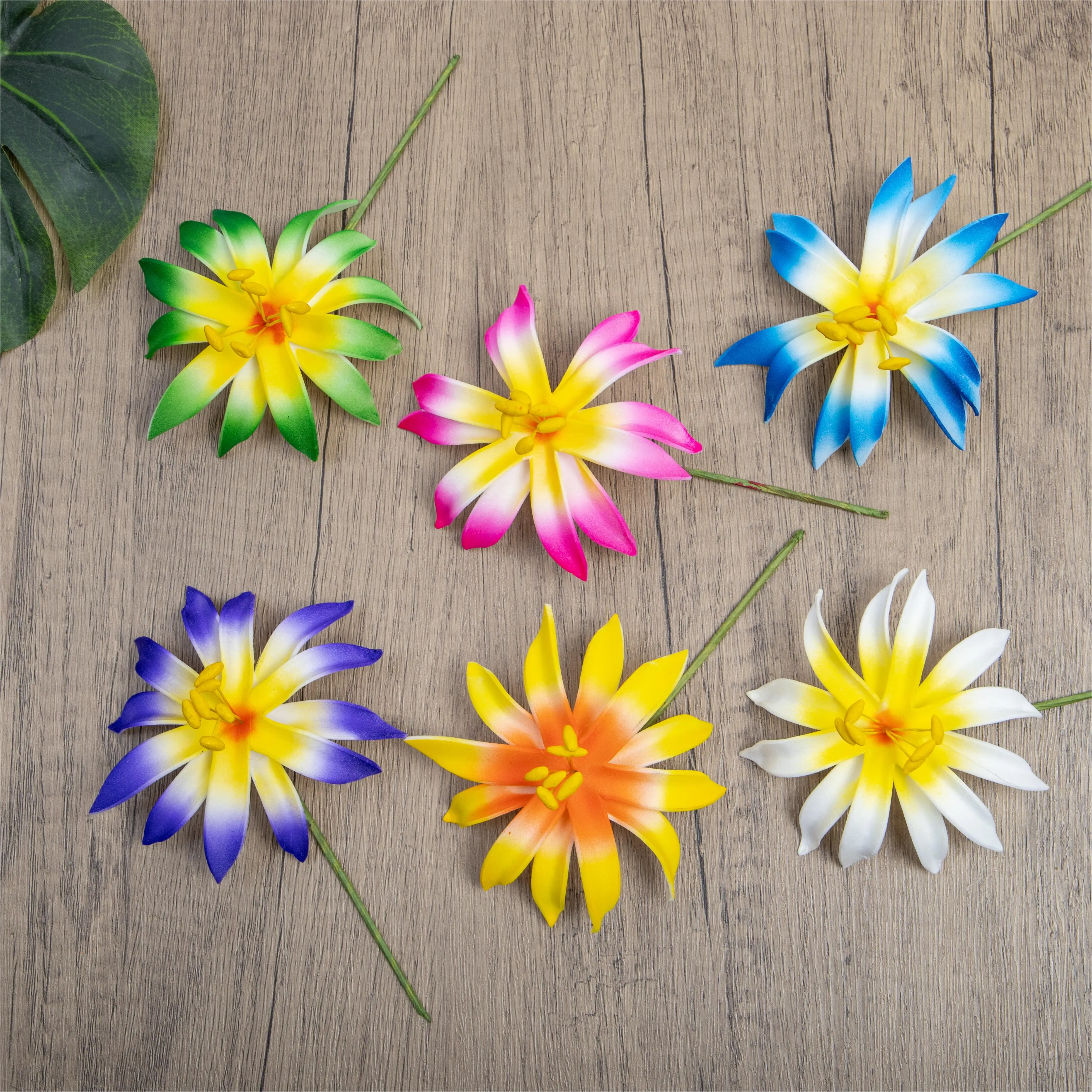 6pcs Foam Spider lily Artificial Plumeria Island Hawaii Ear Pick Head Hair Flower for Wedding Party
6pcs Foam Spider lily Artificial Plumeria Island Hawaii Ear Pick Head Hair Flower for Wedding Party