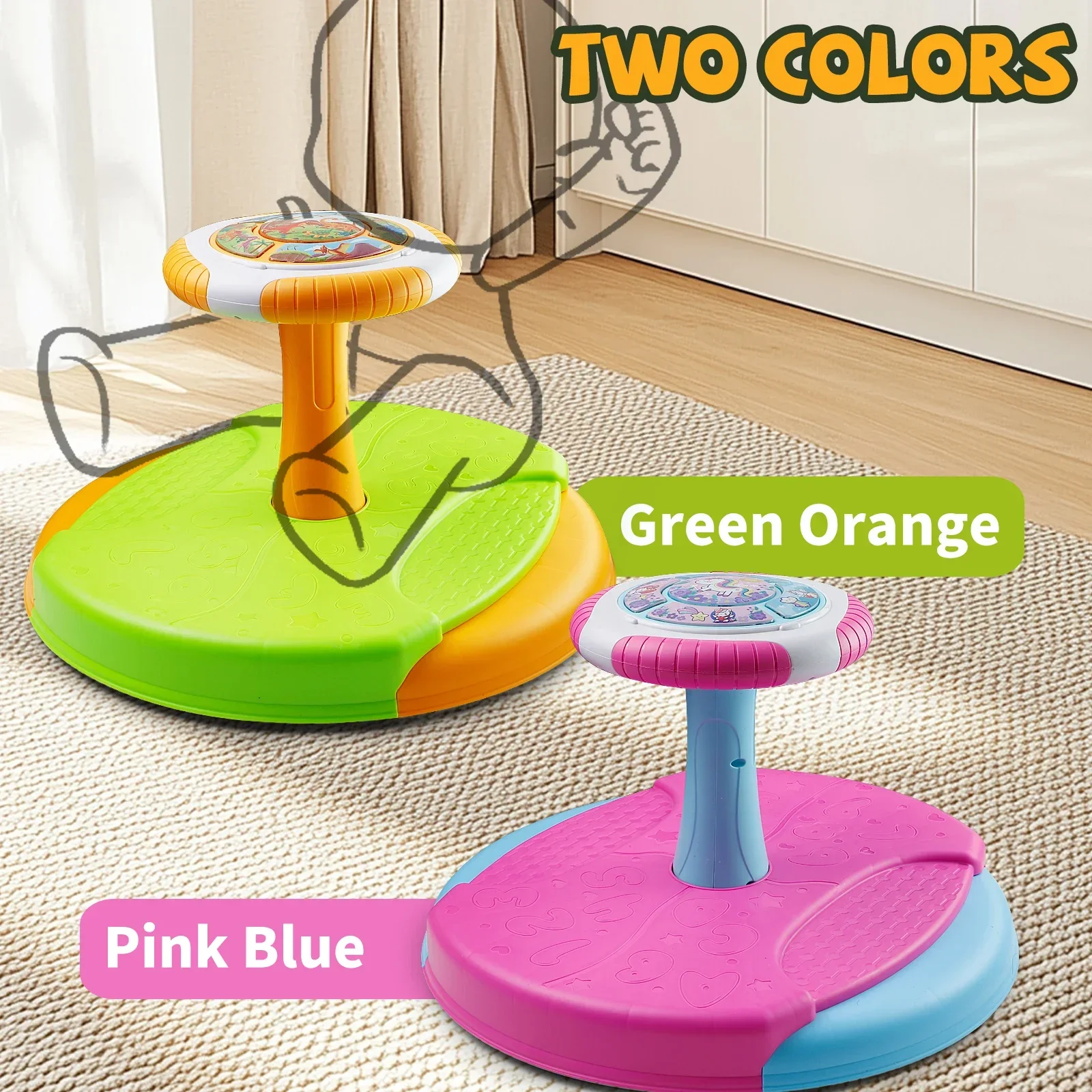 Sit and Spin Toys,360° Spinning Seat with LED Lights and Music,Sensory Toys,Birthday for Boys/Girls,Christma,Without Screwdriver
Sit and Spin Toys,360° Spinning Seat with LED Lights and Music,Sensory Toys,Birthday for Boys/Girls,Christma,Without Screwdriver