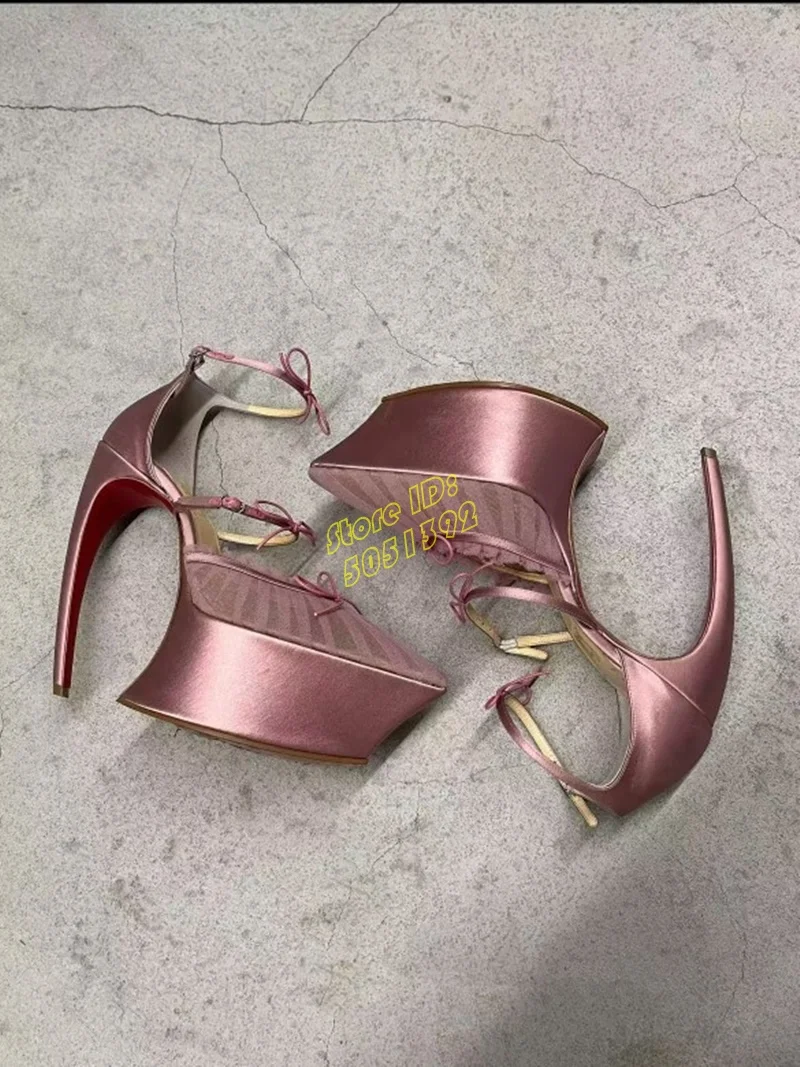 Platform Strange Style Air Mesh Pumps Sexy Pointy Toe Buckle Strap Runway 2026 Spring Autumn Women Dress Shoes Custom Made
Platform Strange Style Air Mesh Pumps Sexy Pointy Toe Buckle Strap Runway 2026 Spring Autumn Women Dress Shoes Custom Made