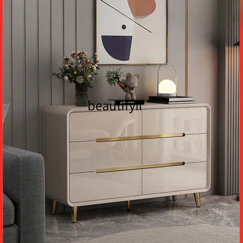 Cream Style Bedroom Chest of Drawers Storage Cabinet Light Luxury Living Room Locker Chest of Drawers
Cream Style Bedroom Chest of Drawers Storage Cabinet Light Luxury Living Room Locker Chest of Drawers