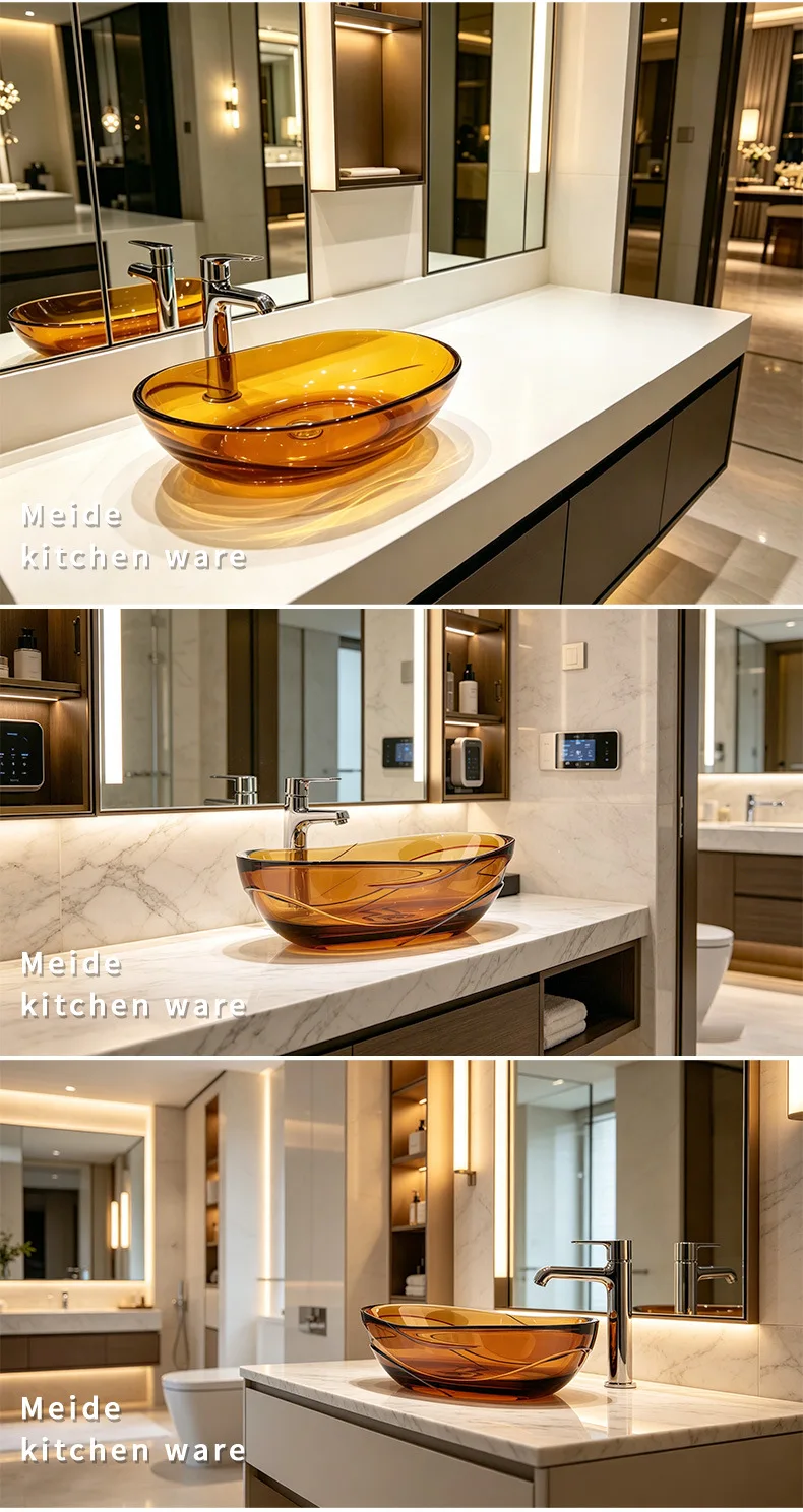 Hotel Homestay Transparent Resin Crystal Countertop Basin Irregular Art Washbasin for Modern Bathroom Decor,single basin
Hotel Homestay Transparent Resin Crystal Countertop Basin Irregular Art Washbasin for Modern Bathroom Decor,single basin