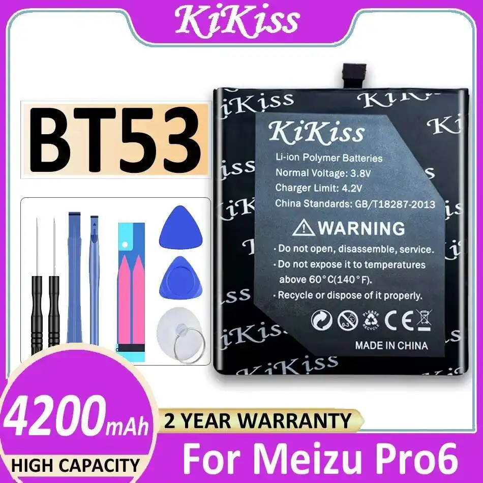 For Meizu Meizy Pro6 Pro 6 Mobile Phone Battery BT53 4200mAh Good Low-Temperature Performance
For Meizu Meizy Pro6 Pro 6 Mobile Phone Battery BT53 4200mAh Good Low-Temperature Performance