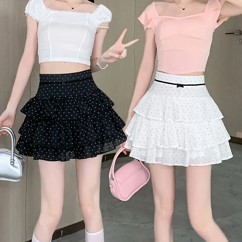 All-match White Sweet Wave Point Cake Skirts Y2k High Waist Bow Falda Sexy Mujer 2025 Summer New A-line Skirt for Women
All-match White Sweet Wave Point Cake Skirts Y2k High Waist Bow Falda Sexy Mujer 2025 Summer New A-line Skirt for Women