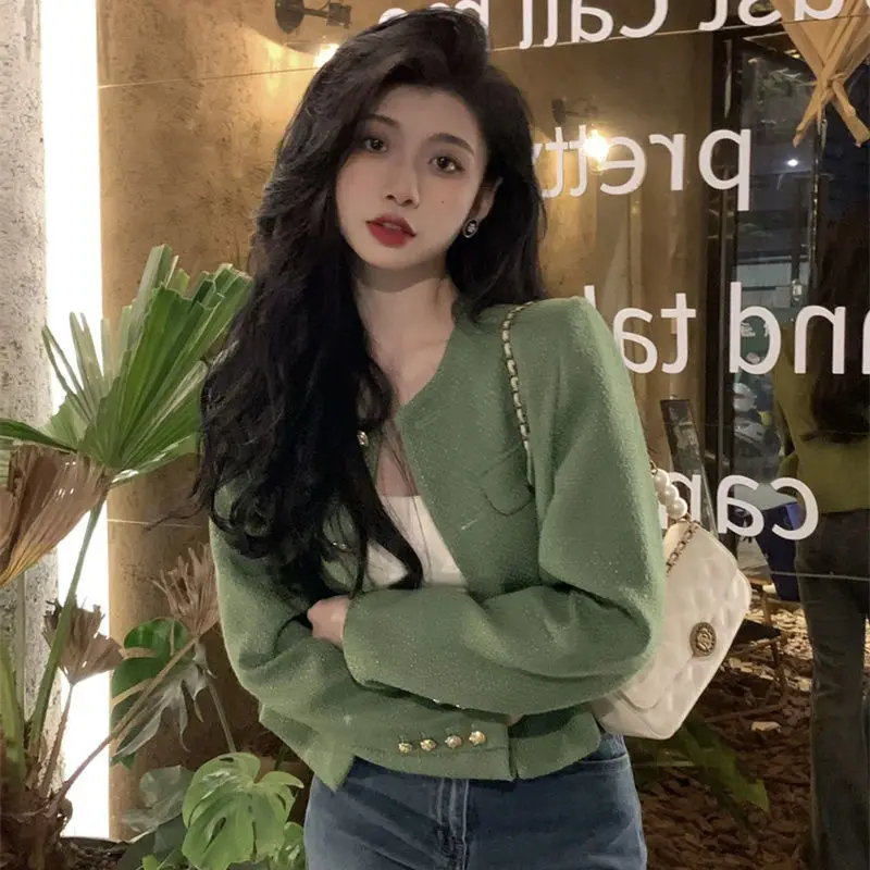 New Women's Loose Korean Chic Green Little Fragrant Coat Casual Versatile Jacket
New Women's Loose Korean Chic Green Little Fragrant Coat Casual Versatile Jacket