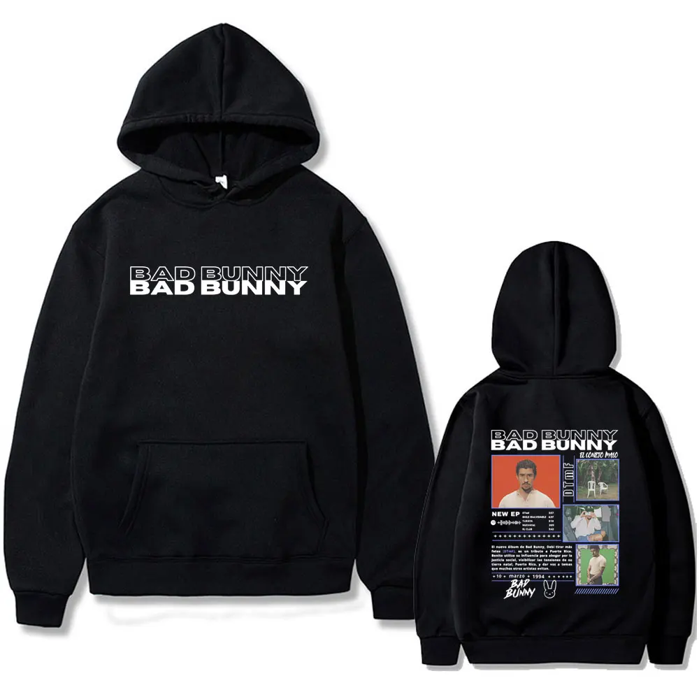 Rapper Bad Bunny Graphic Hoodie DeBi TiRAR MaS FOToS DTMF Print Sweatshirt Men Women Hip Hop Vintage Oversized Pullover Hoodies
Rapper Bad Bunny Graphic Hoodie DeBi TiRAR MaS FOToS DTMF Print Sweatshirt Men Women Hip Hop Vintage Oversized Pullover Hoodies