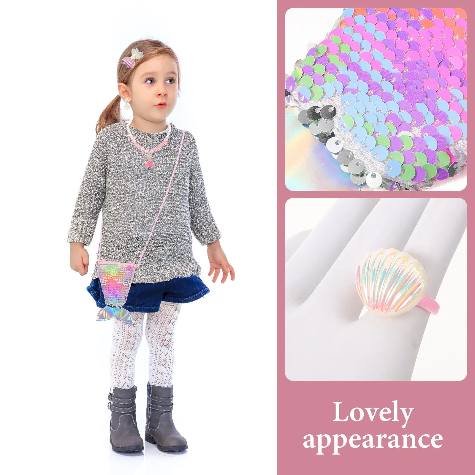 1Set Children Necklace and Bracelet Set Lovely Appearance Simple Color Matching Comfortable Material Easy Wear Kids Accessories
1Set Children Necklace and Bracelet Set Lovely Appearance Simple Color Matching Comfortable Material Easy Wear Kids Accessories