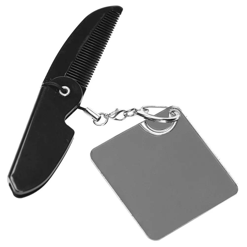 Keychain Foldable Hair Comb for Men Beard Keyring Barber Accessories Compact Folding Black
Keychain Foldable Hair Comb for Men Beard Keyring Barber Accessories Compact Folding Black