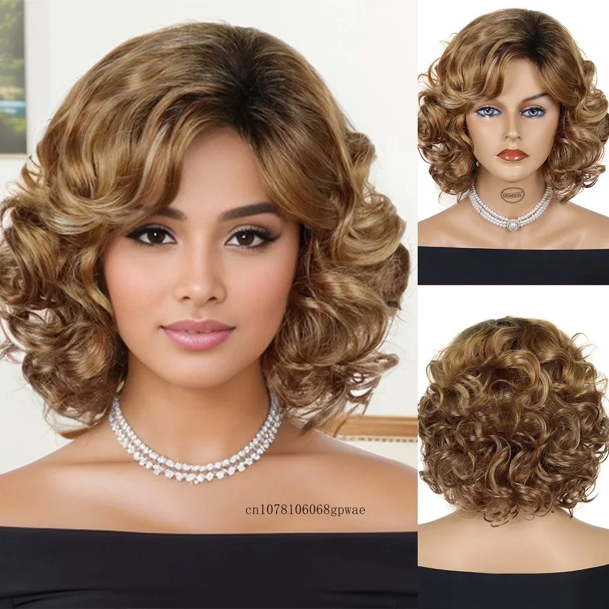 Короткие вьющиеся парики для женщин Синтетический парик Ombre Blonde Bob Lady Роскошная пушистая прическа Повседневный косплей Парик для вечеринки с челкой
Короткие вьющиеся парики для женщин Синтетический парик Ombre Blonde Bob Lady Роскошная пушистая прическа Повседневный косплей Парик для вечеринки с челкой