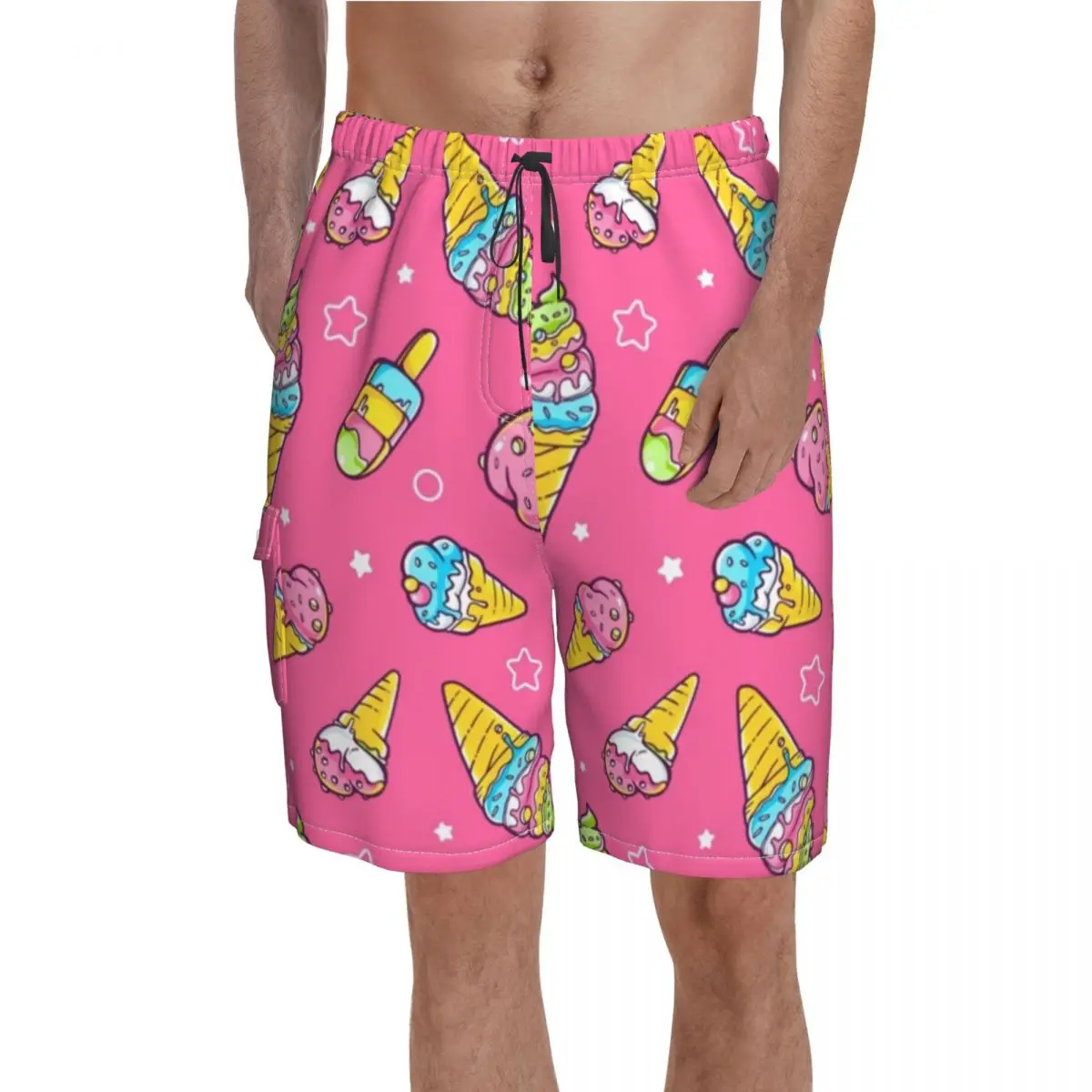 Розовые и желтые шорты для мороженого Hot Kawaii Ice Print Board Short Pants Мужские милые плавки с эластичной резинкой на талии размера плюс
Розовые и желтые шорты для мороженого Hot Kawaii Ice Print Board Short Pants Мужские милые плавки с эластичной резинкой на талии размера плюс