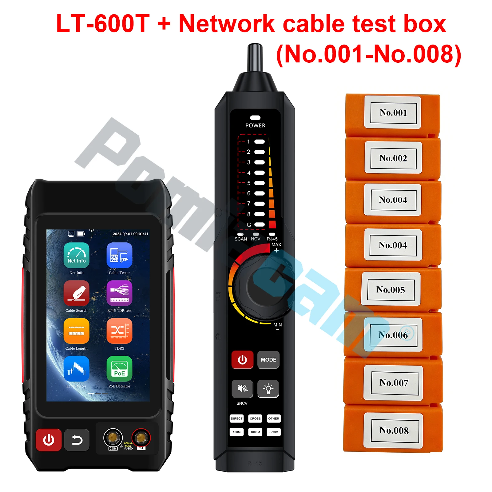 Network Cable Tester,UTP Cable Tester,Ethernet Cable Tracker, 4 Inch IPS Screen VFL OPM DMM TDR, Level Meter, POE++ Detection
Network Cable Tester,UTP Cable Tester,Ethernet Cable Tracker, 4 Inch IPS Screen VFL OPM DMM TDR, Level Meter, POE++ Detection