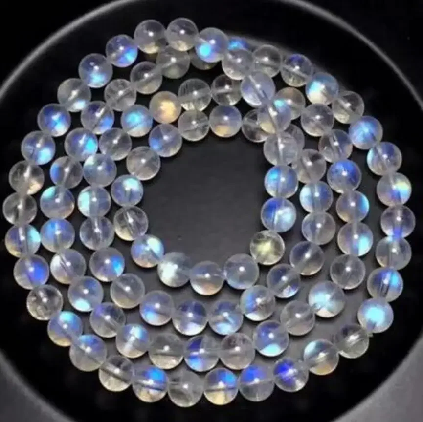 Fashion jewelry Natural Strong Blue Light Moonstone Crystal Round Beads Bracelet 6mm
Fashion jewelry Natural Strong Blue Light Moonstone Crystal Round Beads Bracelet 6mm