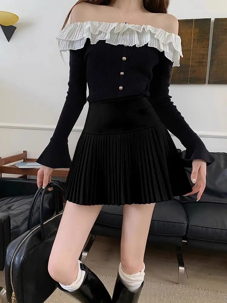 High Waist Plaid Pleated Skirt for Women Spring Autumn New Style Elegant Thin A-Line Short Skirt Fashion Outfit
High Waist Plaid Pleated Skirt for Women Spring Autumn New Style Elegant Thin A-Line Short Skirt Fashion Outfit
