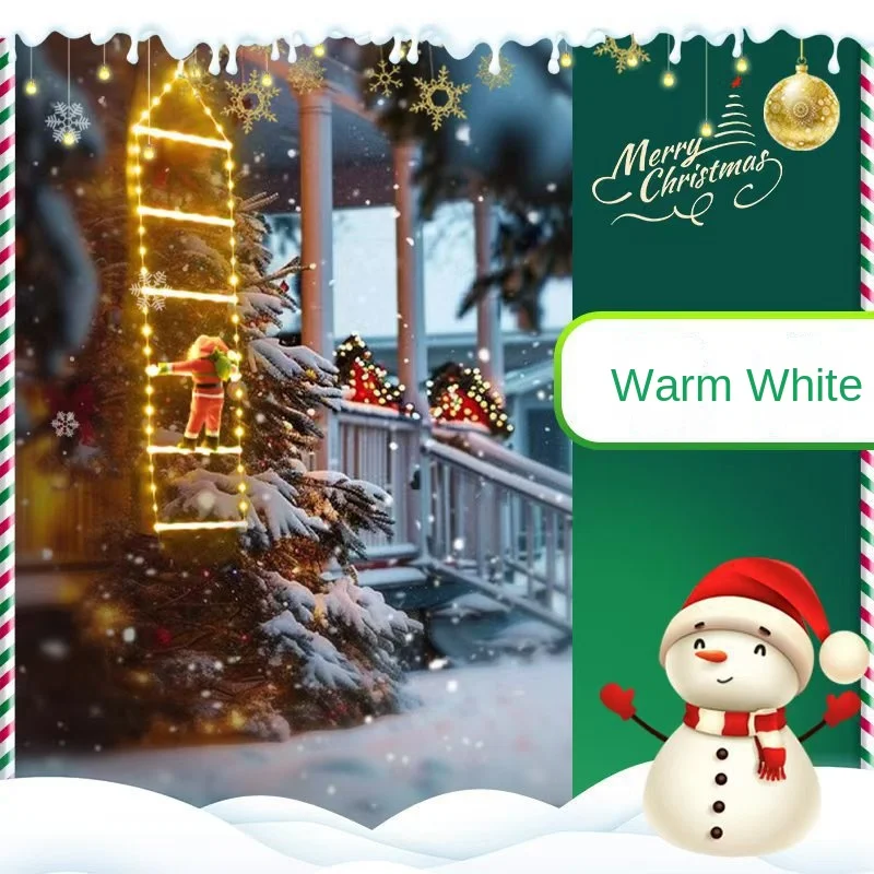 ChristmasSanta Claus Ladder LightledLadder Light Christmas Holiday Atmosphere Outdoor Courtyard Garden FireplaceWindowDecoration
ChristmasSanta Claus Ladder LightledLadder Light Christmas Holiday Atmosphere Outdoor Courtyard Garden FireplaceWindowDecoration