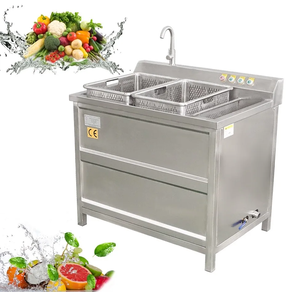 New Vegetable Washing Machine Engine SUS 304 Stainless Steel Motorized Water Bubble Washer for Leafy Root Vegetables Fruits Long
New Vegetable Washing Machine Engine SUS 304 Stainless Steel Motorized Water Bubble Washer for Leafy Root Vegetables Fruits Long