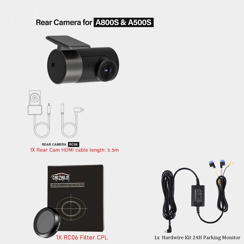for 70mai Rear Cam for 70mai 4K Dash Cam A800s 70mai A800S 4K Car DVR Rearview cam A800 A800S 70mia Dash Cam Pro Plus+ A500S, RC
for 70mai Rear Cam for 70mai 4K Dash Cam A800s 70mai A800S 4K Car DVR Rearview cam A800 A800S 70mia Dash Cam Pro Plus+ A500S, RC