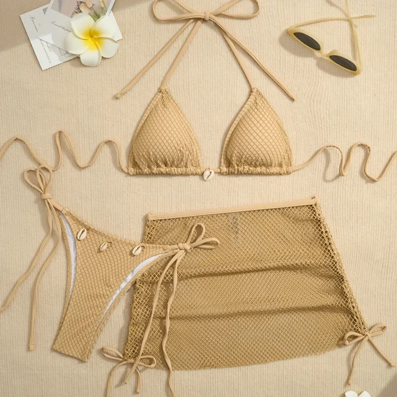 New Sexy Fishnet Bikinis Female Swimsuits Women 3 Piece Swimwear Beach Swim Wear Bathing Suits Brazilian Bikini Set Pool Bather
New Sexy Fishnet Bikinis Female Swimsuits Women 3 Piece Swimwear Beach Swim Wear Bathing Suits Brazilian Bikini Set Pool Bather