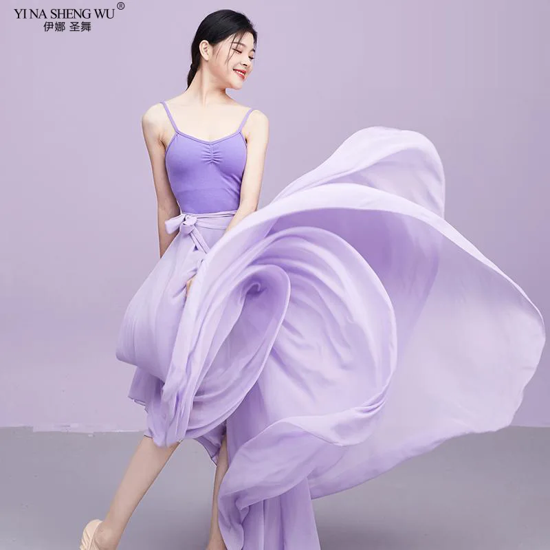 Chinese Modern Practice Skirt Chiffon Skirt Ballet Belly Dance Women One-Piece Long Skirts Dancer Practice Classical Dance Skirt
Chinese Modern Practice Skirt Chiffon Skirt Ballet Belly Dance Women One-Piece Long Skirts Dancer Practice Classical Dance Skirt