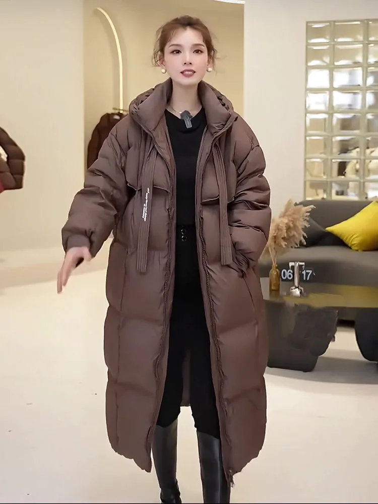 2024 Winter Thiened Fce Lined White Du down Jaet Women's Trendy Chic Belted Mid-Length Padded Coat Commute Sle
2024 Winter Thiened Fce Lined White Du down Jaet Women's Trendy Chic Belted Mid-Length Padded Coat Commute Sle