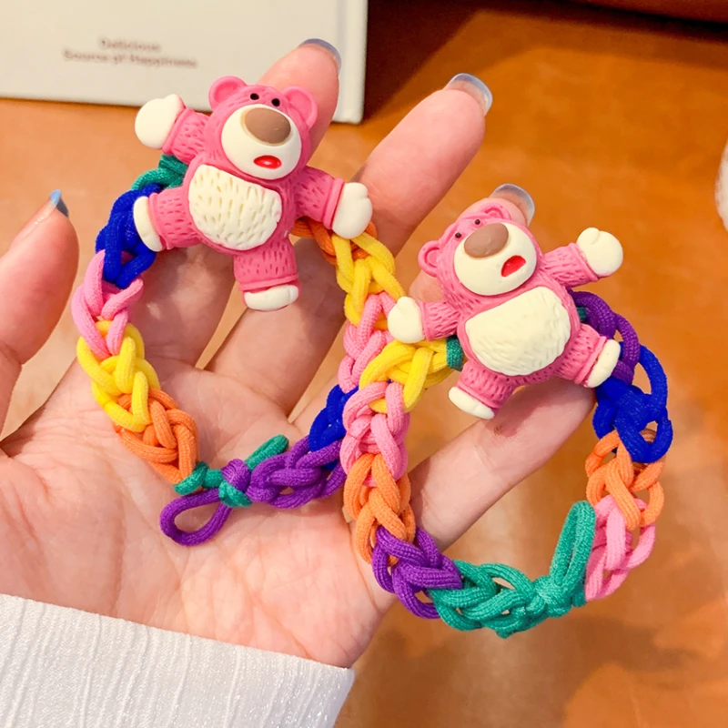 New High Elastic Knotted Bear Hair Ropes for Girls Kids Rainbow Color Ponytail Hairband DIY Clothing Decoration Gift Accessories
New High Elastic Knotted Bear Hair Ropes for Girls Kids Rainbow Color Ponytail Hairband DIY Clothing Decoration Gift Accessories