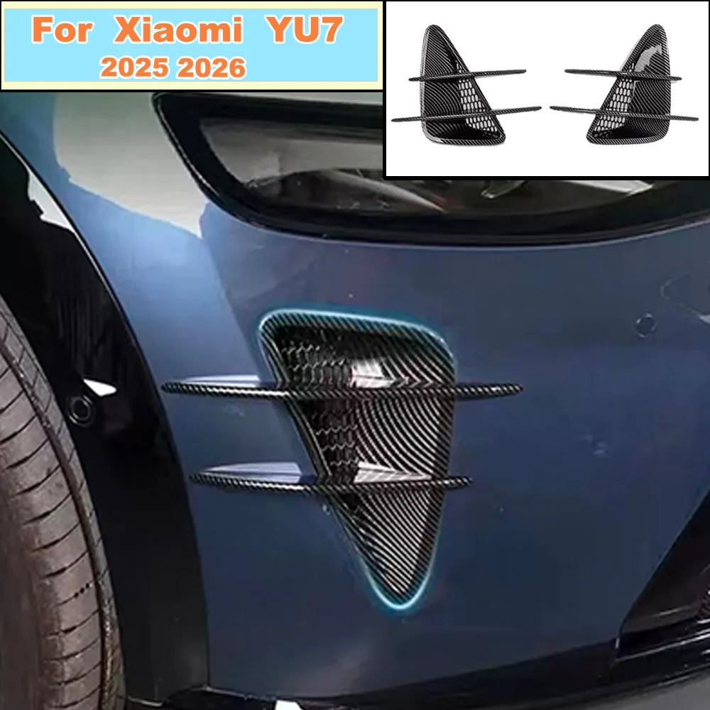 For Xiaomi YU7 2025 2026 Front Bumper Wind Knife Trim for Xiaomi YU7 Air Intake Protector Frame 2PCS
For Xiaomi YU7 2025 2026 Front Bumper Wind Knife Trim for Xiaomi YU7 Air Intake Protector Frame 2PCS