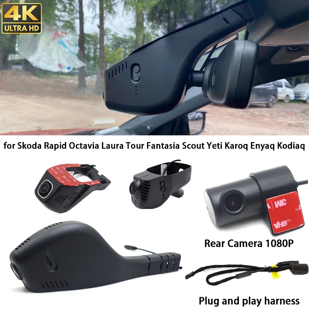 for Skoda Rapid Octavia Laura Tour Fantasia Scout Yeti Karoq Enyaq Kodiaq Dash Cam Front Rear Camera DVR Plug and Play Recorder
for Skoda Rapid Octavia Laura Tour Fantasia Scout Yeti Karoq Enyaq Kodiaq Dash Cam Front Rear Camera DVR Plug and Play Recorder
