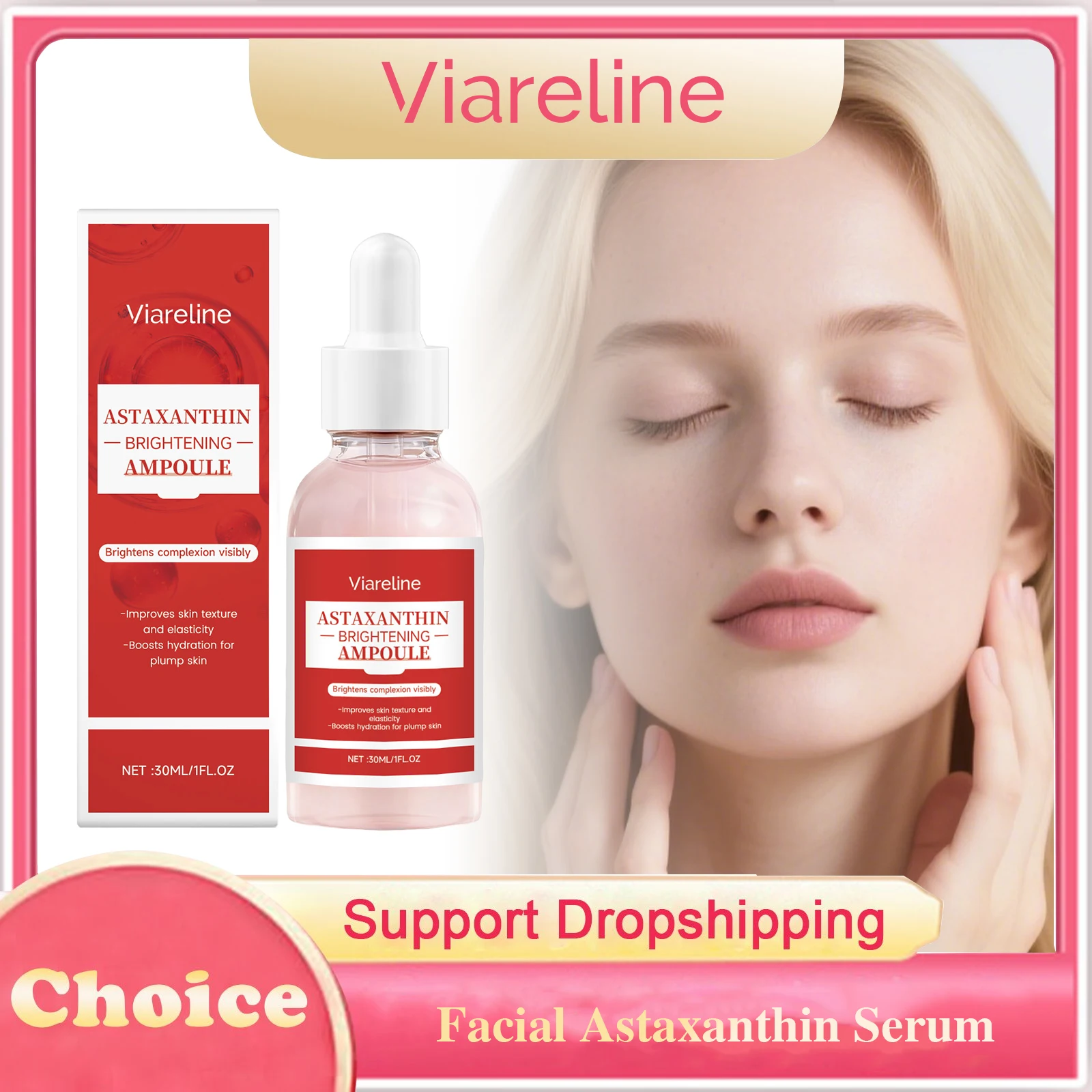 Facial Astaxanthin Serum Hydrating Firming Rejuvenation Repairing Reduce Wrinkles Softening Smoothing Facial Brightening Serum
Facial Astaxanthin Serum Hydrating Firming Rejuvenation Repairing Reduce Wrinkles Softening Smoothing Facial Brightening Serum