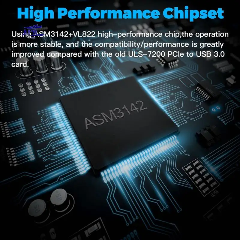 Адаптер AF91-PCI-E к USB 3.2 Type Card Gen 2 с полосой пропускания 20 Гбит/с, 7 портов (5XUSB-A + 2Xtype-C), поддержка карт расширения MAC 10G
Адаптер AF91-PCI-E к USB 3.2 Type Card Gen 2 с полосой пропускания 20 Гбит/с, 7 портов (5XUSB-A + 2Xtype-C), поддержка карт расширения MAC 10G