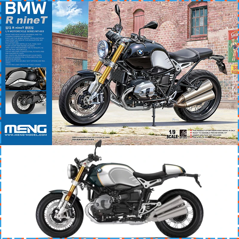 MENG Bmw R Ninet Motorcycle Model 1/9 MT-003 Assemble Motorcycle Figure Model Room Ornament Collectible Custom Birthday Gift
MENG Bmw R Ninet Motorcycle Model 1/9 MT-003 Assemble Motorcycle Figure Model Room Ornament Collectible Custom Birthday Gift