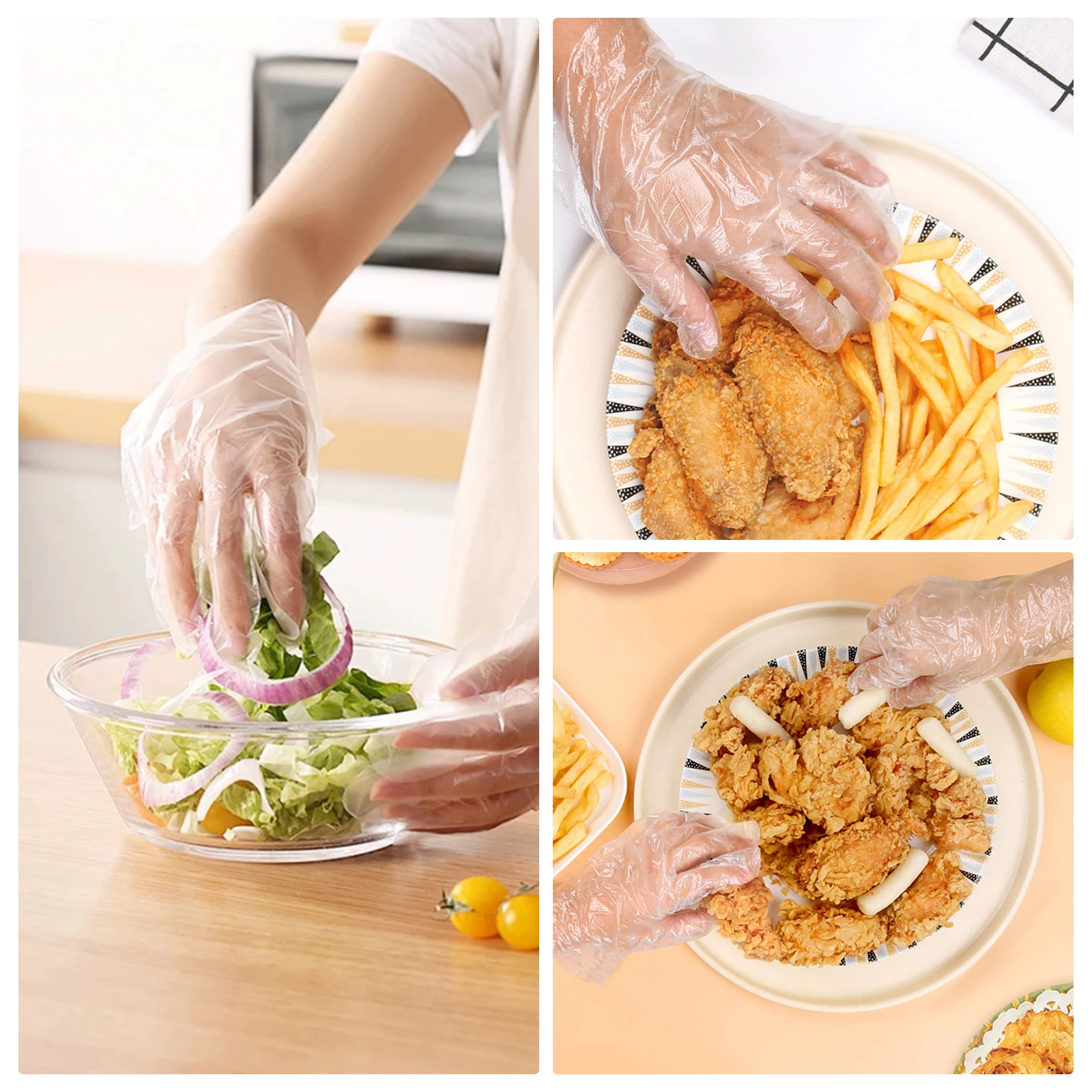 Disposable Plastic Gloves Large Size Kitchen Cleaning Protective Cover Film Gloves Oil Resistant Food PE Ambidextrous No Smell
Disposable Plastic Gloves Large Size Kitchen Cleaning Protective Cover Film Gloves Oil Resistant Food PE Ambidextrous No Smell