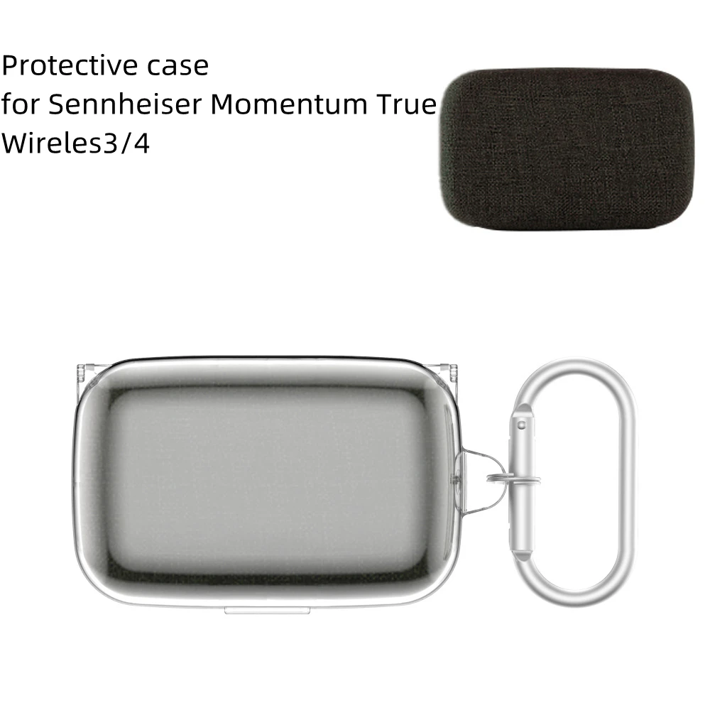Shockproof Cover for Sennheiser Momentum True Wireless 3/4 Transparent Earphone Case PC Luxury Protective Sleeve with Keychain
Shockproof Cover for Sennheiser Momentum True Wireless 3/4 Transparent Earphone Case PC Luxury Protective Sleeve with Keychain