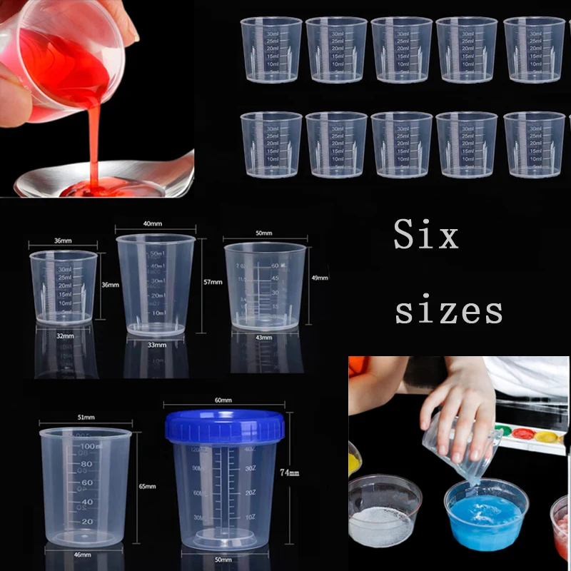 50Pcs 20ml-120ml Reusable Mini Clear Plastic Measuring Cups Scale Cup For Mixing Paint Cooking and Baking Measuring Liquid
50Pcs 20ml-120ml Reusable Mini Clear Plastic Measuring Cups Scale Cup For Mixing Paint Cooking and Baking Measuring Liquid