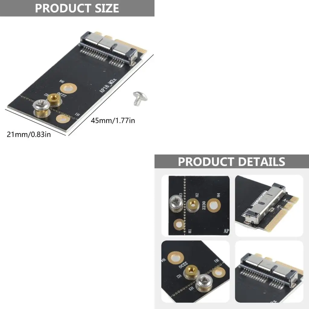 Wireless Adapter Card Adapter for OS X to NGFF Wireless Card
Wireless Adapter Card Adapter for OS X to NGFF Wireless Card
