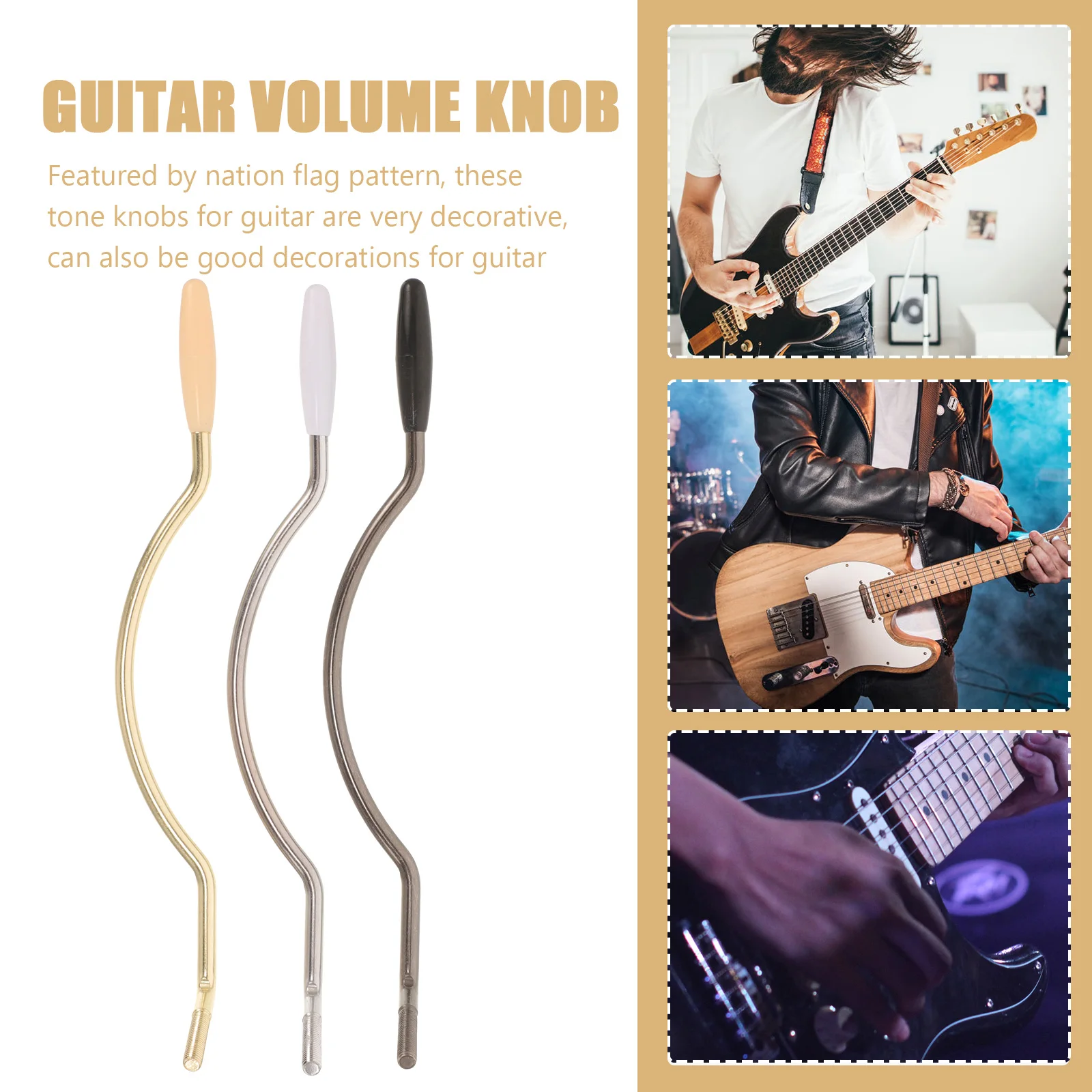 3pcs Electric Guitar Tremolo Bar Single Whammy Bar Vibrato 6MM Adjustable Bridge Arm for Guitar Stainless Steel
3pcs Electric Guitar Tremolo Bar Single Whammy Bar Vibrato 6MM Adjustable Bridge Arm for Guitar Stainless Steel