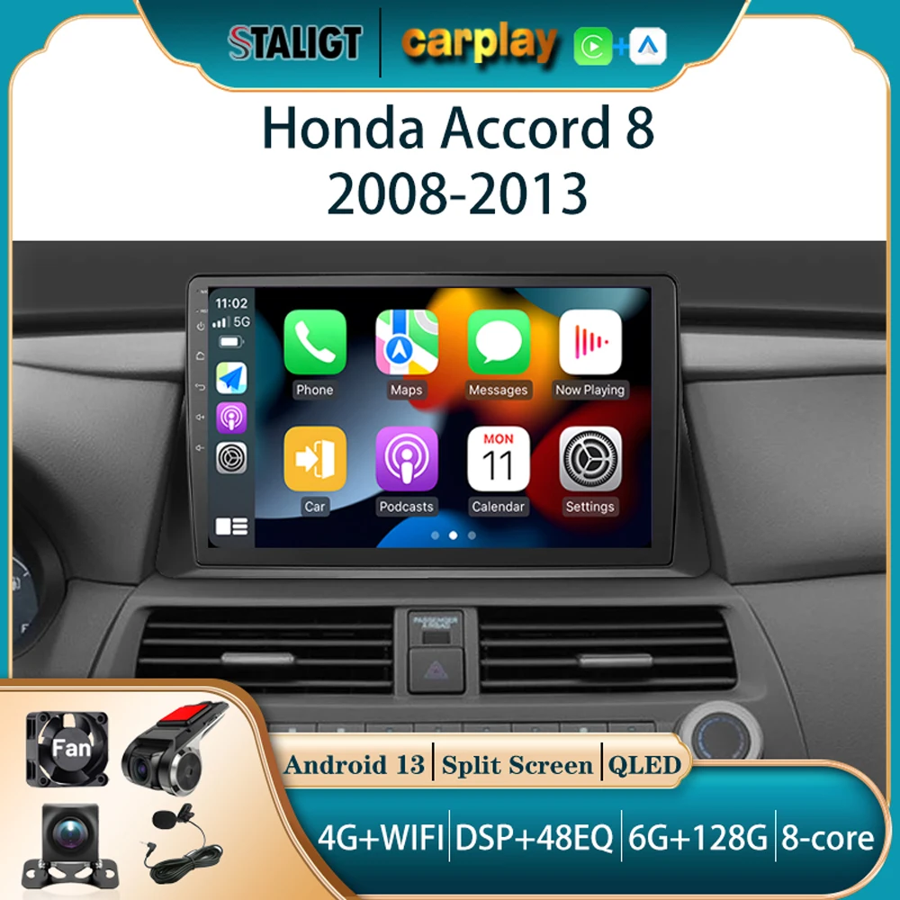 Autoradio Carplay Bluetooth Android Auto Wireless For Honda Accord 8 2008-2013 Car Stereo Subwoofer Audio Player Multimedia Play
Autoradio Carplay Bluetooth Android Auto Wireless For Honda Accord 8 2008-2013 Car Stereo Subwoofer Audio Player Multimedia Play