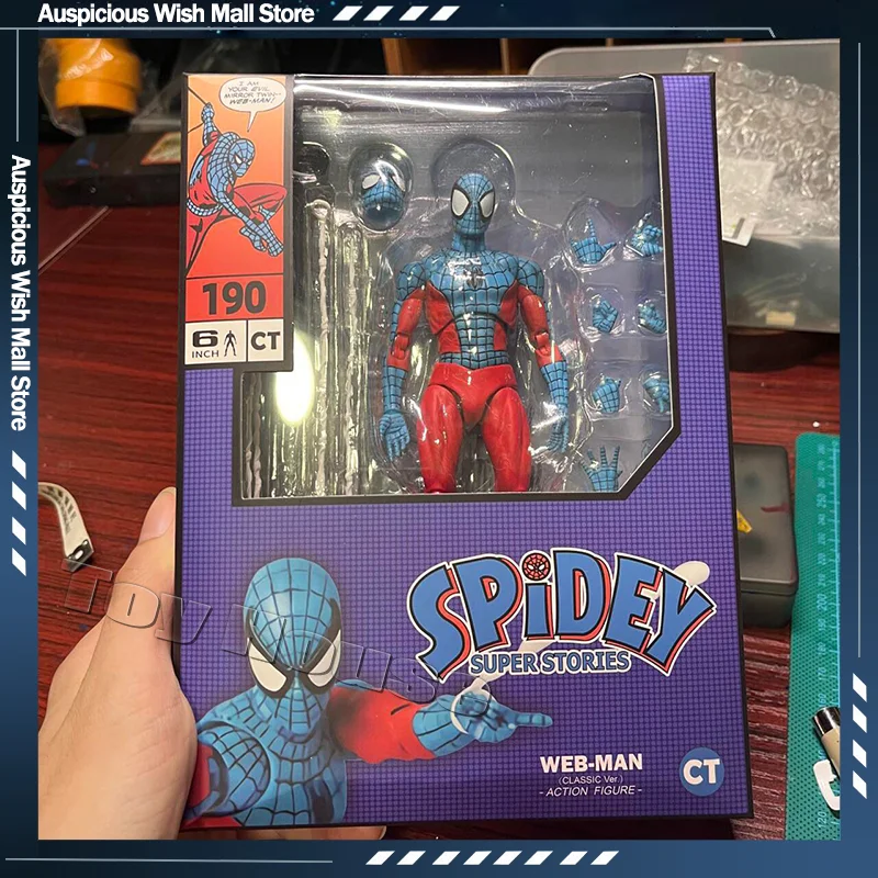 New Ct Toys Spiderman Figure Mafex 190 Web Man SHF Spider Miles Morales 2099 Spider-Man Anime Action Figure Model Toys Gifts
New Ct Toys Spiderman Figure Mafex 190 Web Man SHF Spider Miles Morales 2099 Spider-Man Anime Action Figure Model Toys Gifts