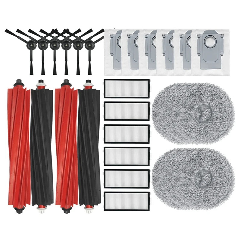 AGOUP For Roborock V20 / P10s Pro Replacement Main Side Brush HEPA Filter Mop Cloth Pads Dust Bags Spare Parts Accessories
AGOUP For Roborock V20 / P10s Pro Replacement Main Side Brush HEPA Filter Mop Cloth Pads Dust Bags Spare Parts Accessories