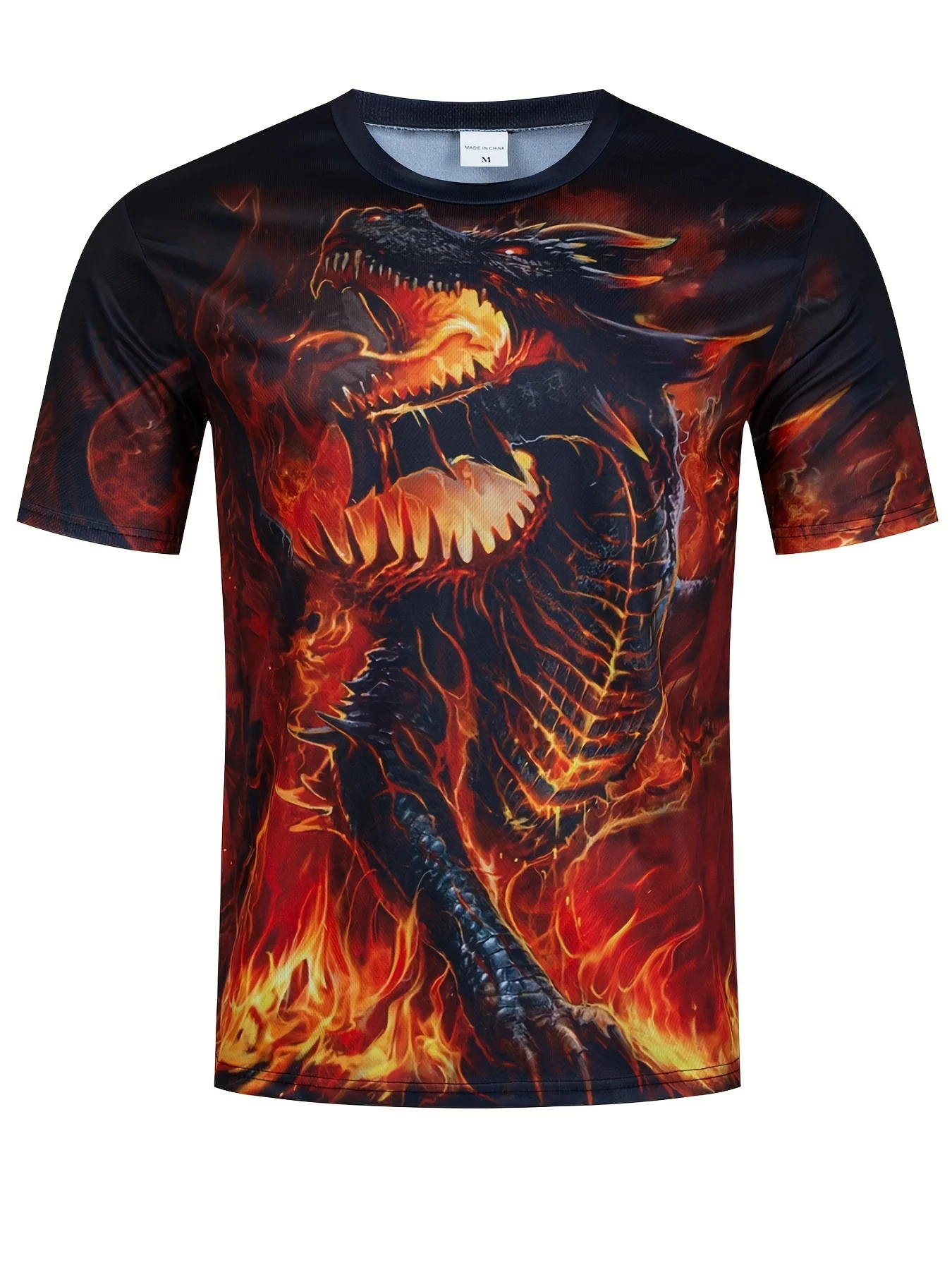 Trendy Dragon 3D Digital Pattern Print Men's T Shirt,Casual Comfortable T-Shirt,Short Sleeve Top,Men's Summer Outdoor Clothing
Trendy Dragon 3D Digital Pattern Print Men's T Shirt,Casual Comfortable T-Shirt,Short Sleeve Top,Men's Summer Outdoor Clothing