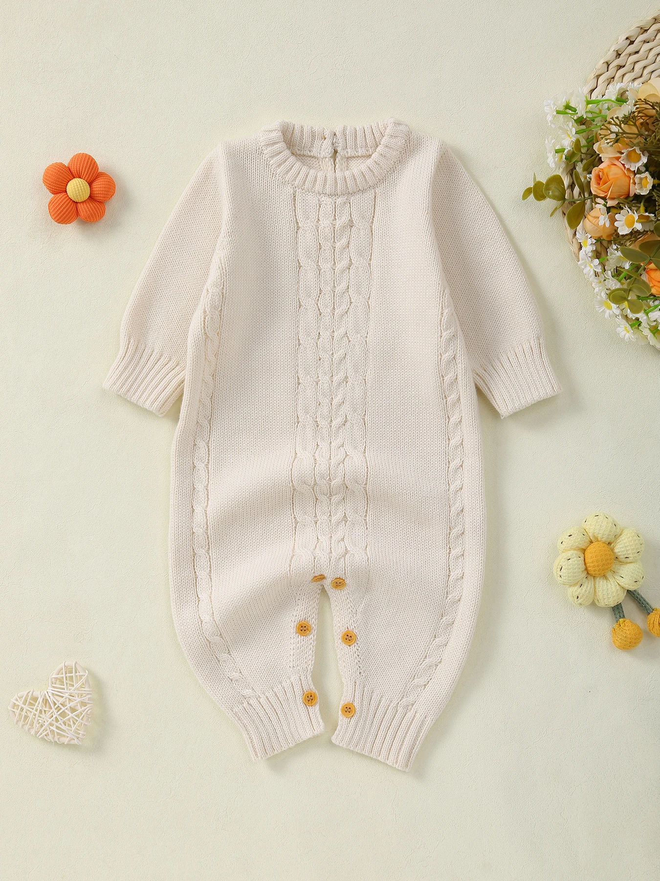 Baby Knitted Autumn and Winter New One-Piece Harem Baby Warm Jumpsuit Baby Outdoor Crawling Suit
Baby Knitted Autumn and Winter New One-Piece Harem Baby Warm Jumpsuit Baby Outdoor Crawling Suit