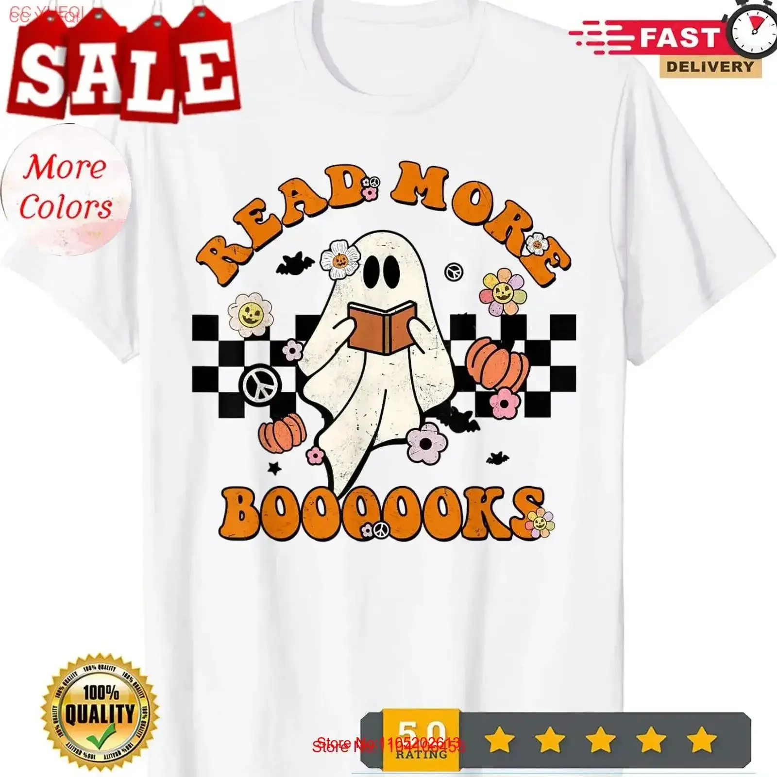 Groovy Halloween Read More Books Boo Ghost Забавная футболка учителя винтажная стираная повседневная слегка модный топ для повседневной носки
Groovy Halloween Read More Books Boo Ghost Забавная футболка учителя винтажная стираная повседневная слегка модный топ для повседневной носки