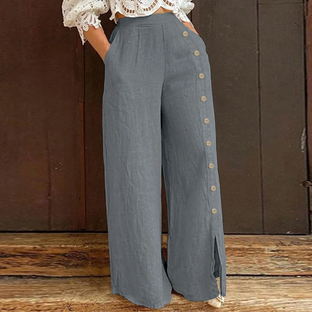 Mia Muse Women's Pants All Season Decent Comfortable Button Pocket High Waist Wide Leg Full Length Daily Pants
Mia Muse Women's Pants All Season Decent Comfortable Button Pocket High Waist Wide Leg Full Length Daily Pants