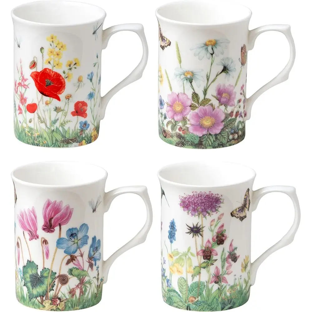 Bone China Coee Tea Mugs 9-Ounce, Assorted Set o 4 (Meadow)
Bone China Coee Tea Mugs 9-Ounce, Assorted Set o 4 (Meadow)
