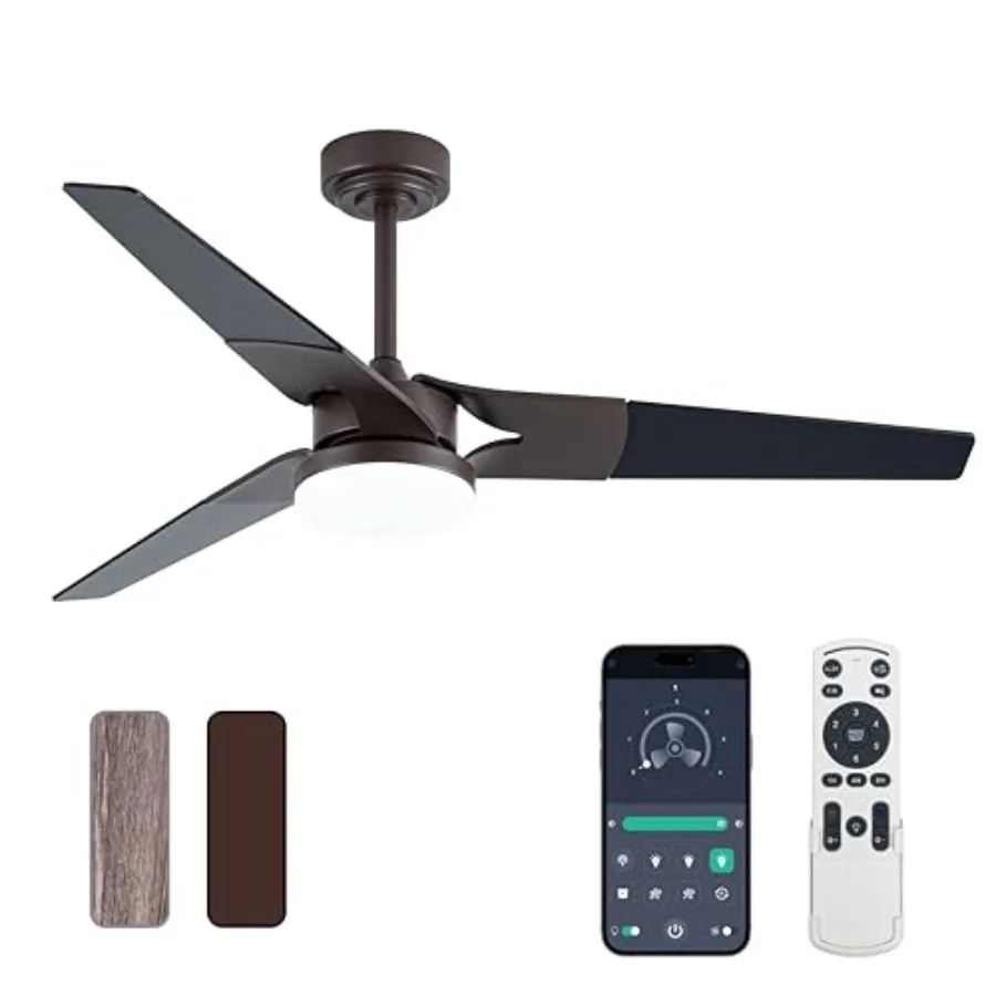 Ceiling Fan with Lights and Remote 3 Blade App Control Timer Reversible Stepless Brightness and Color Temperature Outdoor Wood
Ceiling Fan with Lights and Remote 3 Blade App Control Timer Reversible Stepless Brightness and Color Temperature Outdoor Wood