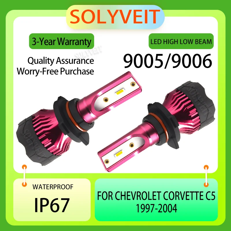 Energy Saving waterproof 9005 9006 LED HIGH LOW BEAM HEADLIGHT FOR Chevrolet Corvette C5 1997 1998 1999 2000 2001 2002 2003 2004
Energy Saving waterproof 9005 9006 LED HIGH LOW BEAM HEADLIGHT FOR Chevrolet Corvette C5 1997 1998 1999 2000 2001 2002 2003 2004