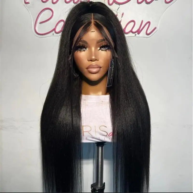 Long PrePlucked Yaki Straight 26inch Black 180 Density Lace Front Wigs For Black Women With Babyhair Lace Frontal Wigs Black Wig
Long PrePlucked Yaki Straight 26inch Black 180 Density Lace Front Wigs For Black Women With Babyhair Lace Frontal Wigs Black Wig