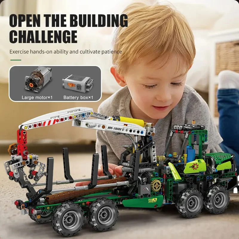 MOULD KING 19006 Technical Building Blocks The APP Pneumatic Forest Machine Truck MOC-32456 model Toys For Kids Christmas Gifts
MOULD KING 19006 Technical Building Blocks The APP Pneumatic Forest Machine Truck MOC-32456 model Toys For Kids Christmas Gifts