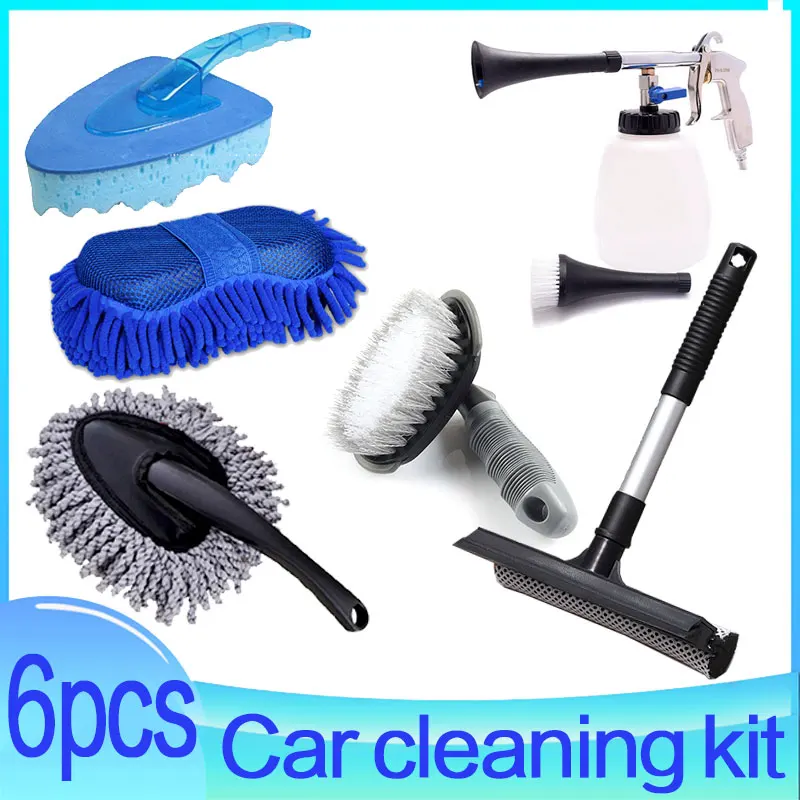 Car Cleaning Tool Kit High Pressure Water Bottle Cleaning Sponge Tornado Foam Brush Scraper High Pressure Tornado 6 Pcs
Car Cleaning Tool Kit High Pressure Water Bottle Cleaning Sponge Tornado Foam Brush Scraper High Pressure Tornado 6 Pcs
