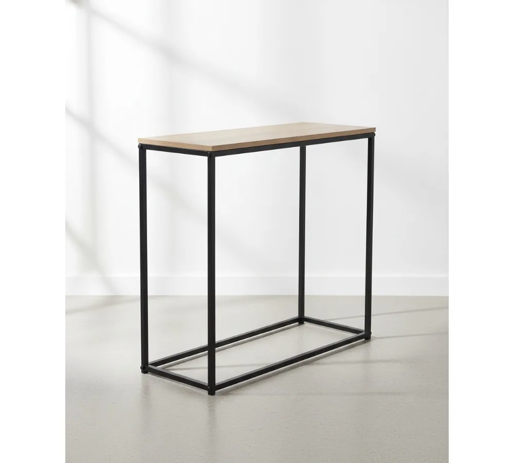 Slim Industrial Console Table - Modern Antique Brown Finish for Living Room Office Decor
Slim Industrial Console Table - Modern Antique Brown Finish for Living Room Office Decor