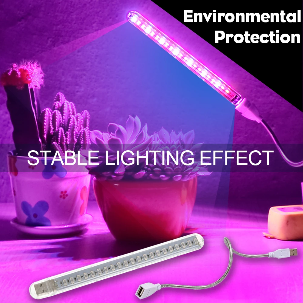 USB Led Grow Light Indoor Plant Grow Lamps Full Spectrum Greenhouse Phyto Lamp Grow Red & Blue Hydroponic Growing Light Strip 5V
USB Led Grow Light Indoor Plant Grow Lamps Full Spectrum Greenhouse Phyto Lamp Grow Red & Blue Hydroponic Growing Light Strip 5V